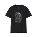 Horror Portrait T-Shirt — Creepy Red-Eyed Ghost Tee