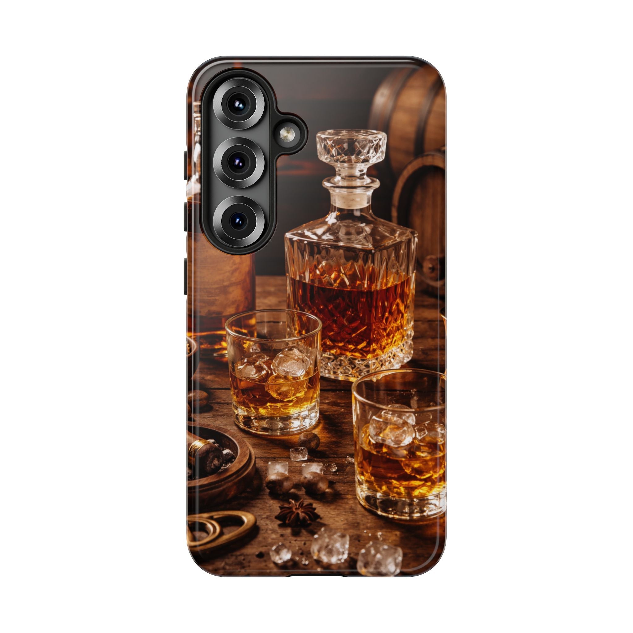 Whiskey Decanter Phone Case — Vintage Bar Spirits Protective Tough Case