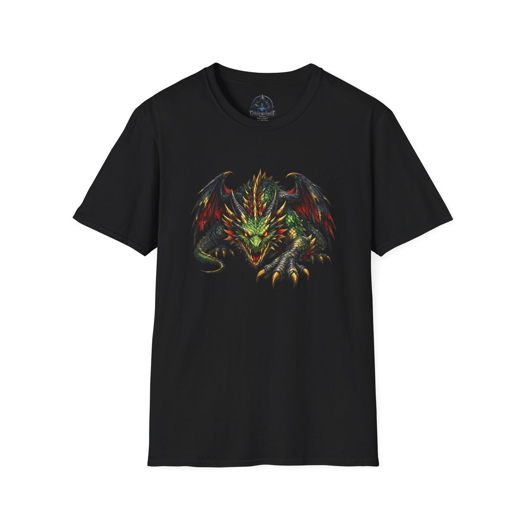 Dragon Lunge T-Shirt — Fierce Fantasy Dragon Graphic Tee