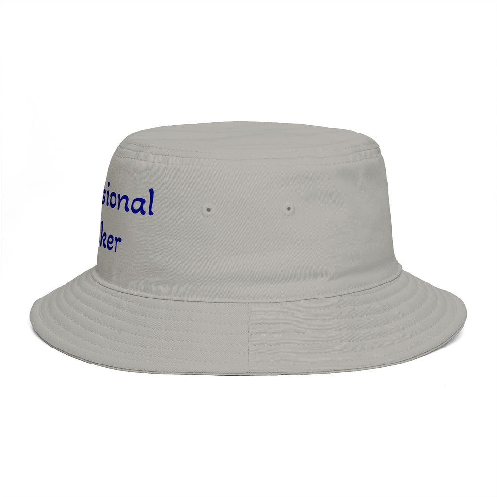 Professional Slacker Bucket Hat — Funny Casual Brim Hat for Laid-Back Style