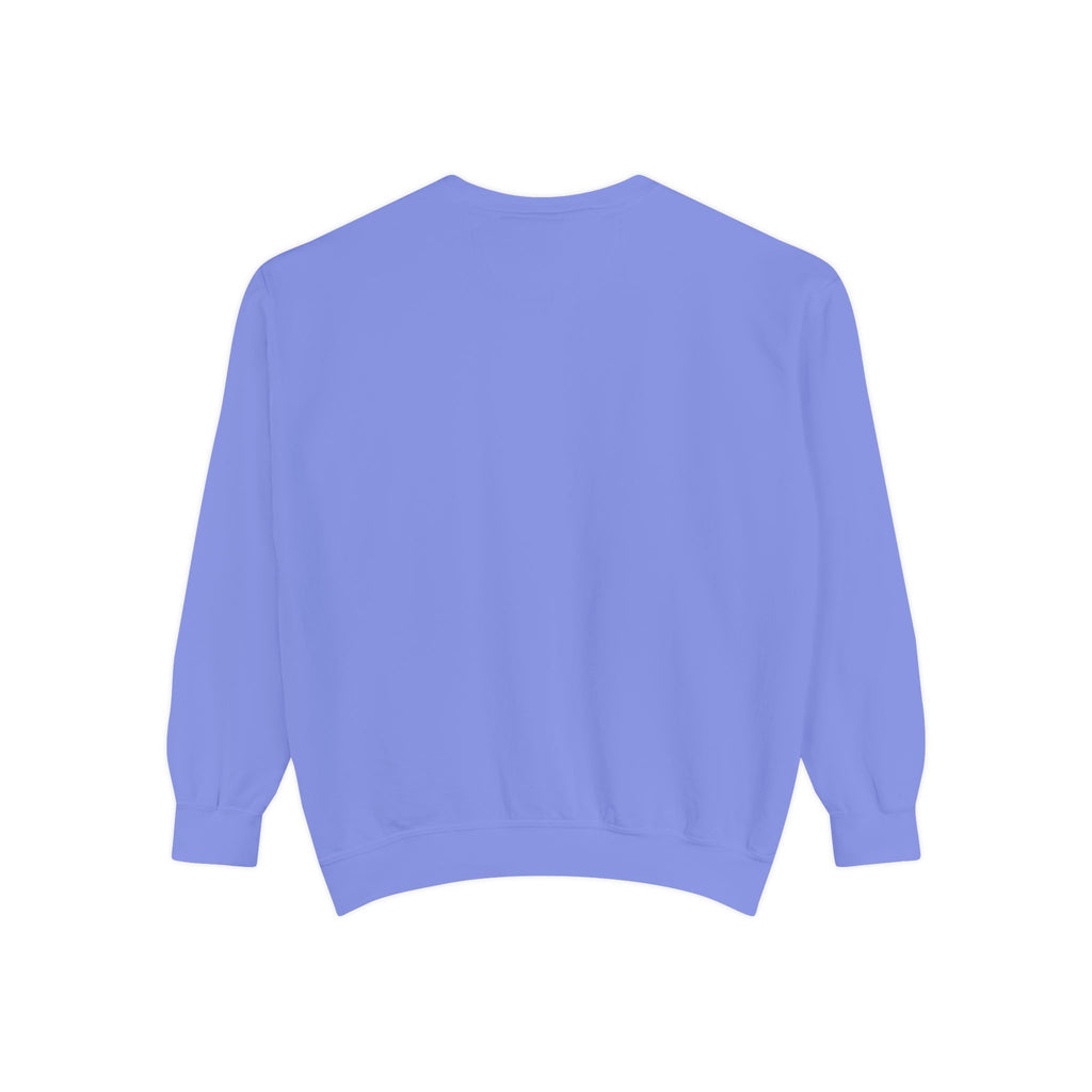 Dragon Night Sweatshirt — Mystical Purple Dragon Over Moonlit Village