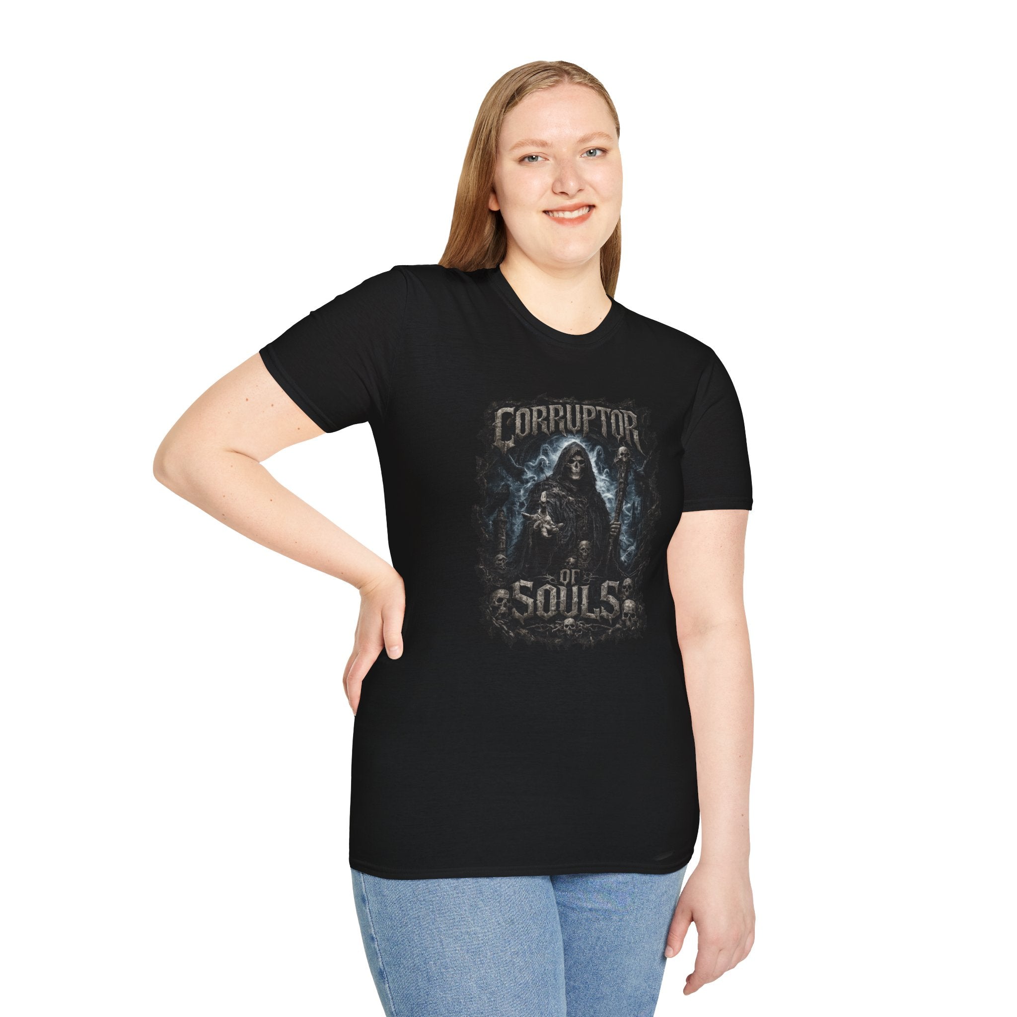 T-Shirt — "Corruptor of Souls" Grim Reaper Graphic Tee