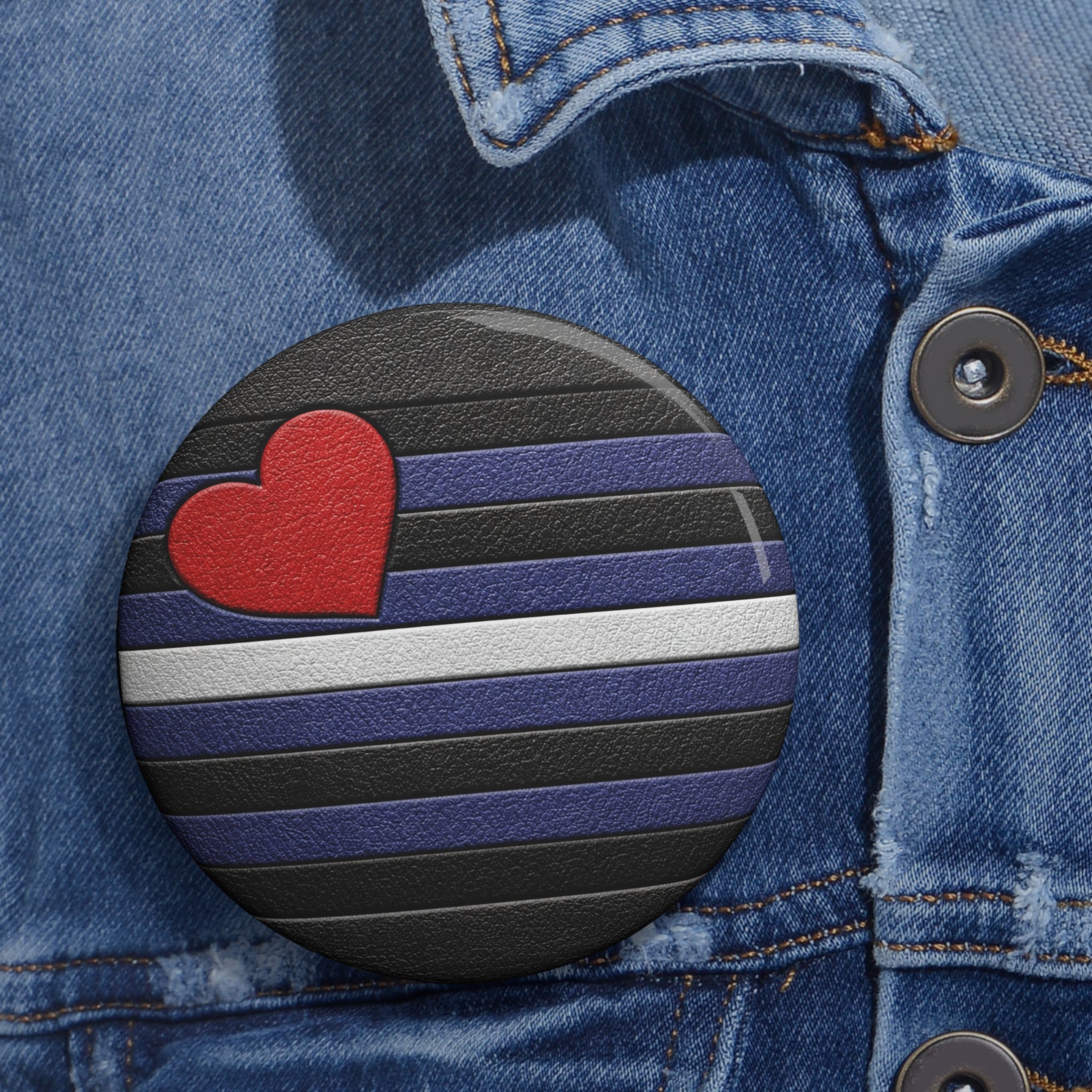 Leather Pride Pin Button — LeatherPPL Unite