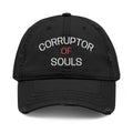 Corruptor of Souls Embroidered Dad Hat — Distressed Gothic Baseball Cap