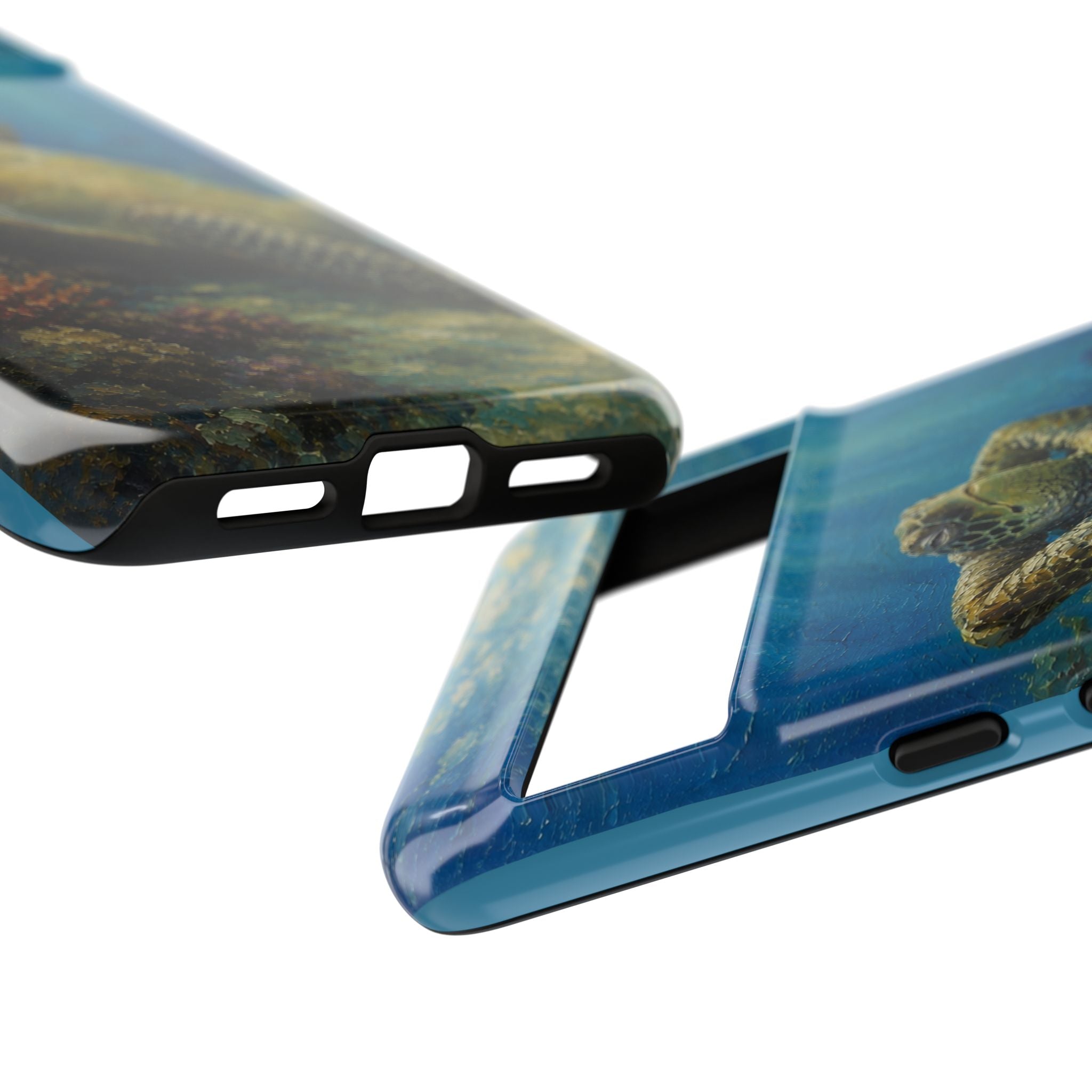 Sea Turtle Relaxation Phone Case — Ocean Underwater Art Protective Tough Case