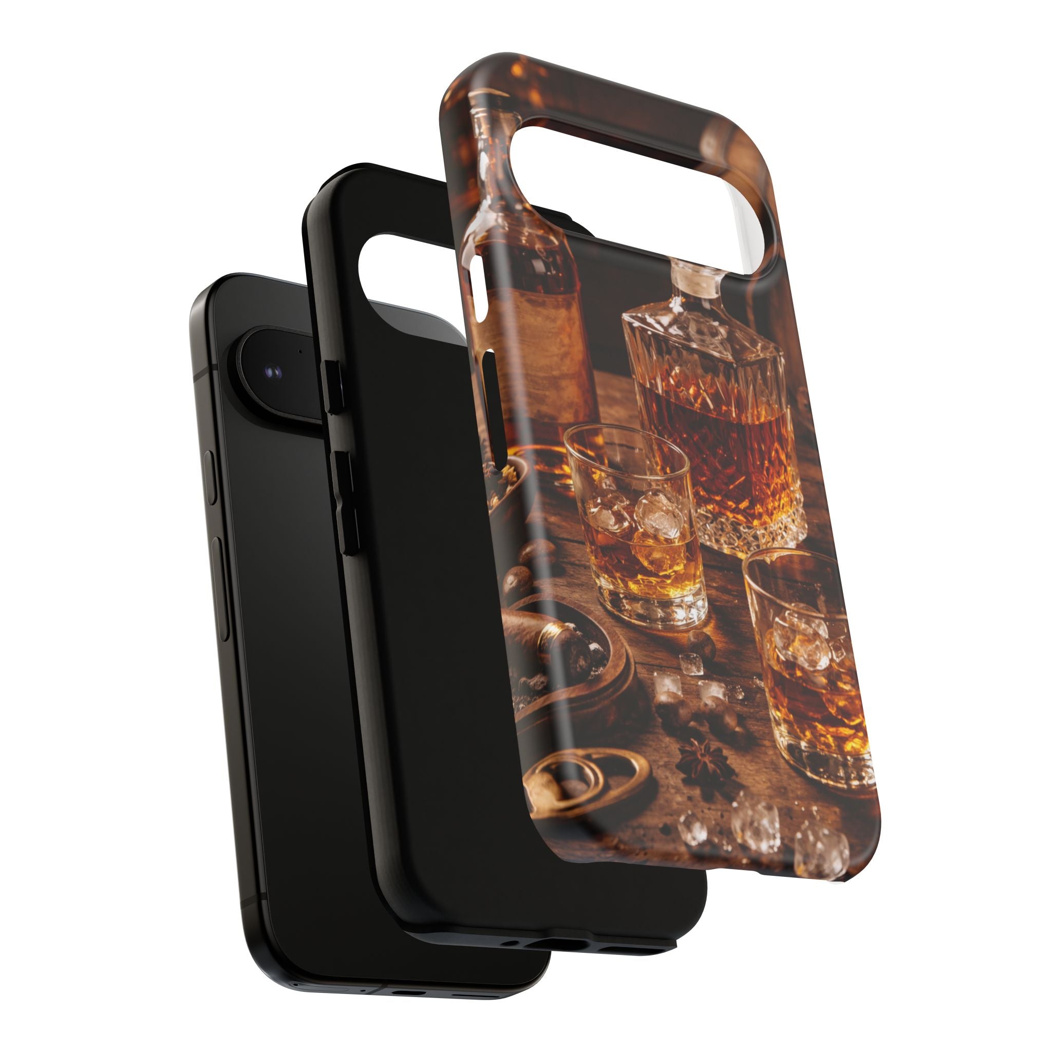 Whiskey Decanter Phone Case — Vintage Bar Spirits Protective Tough Case