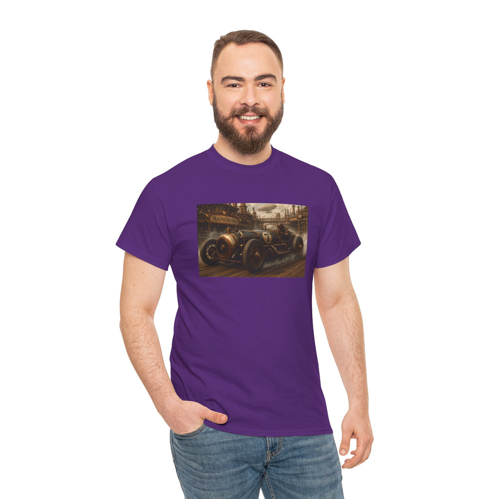 Steampunk Racecar Tee — Classic Antique Car Graphic T-Shirt
