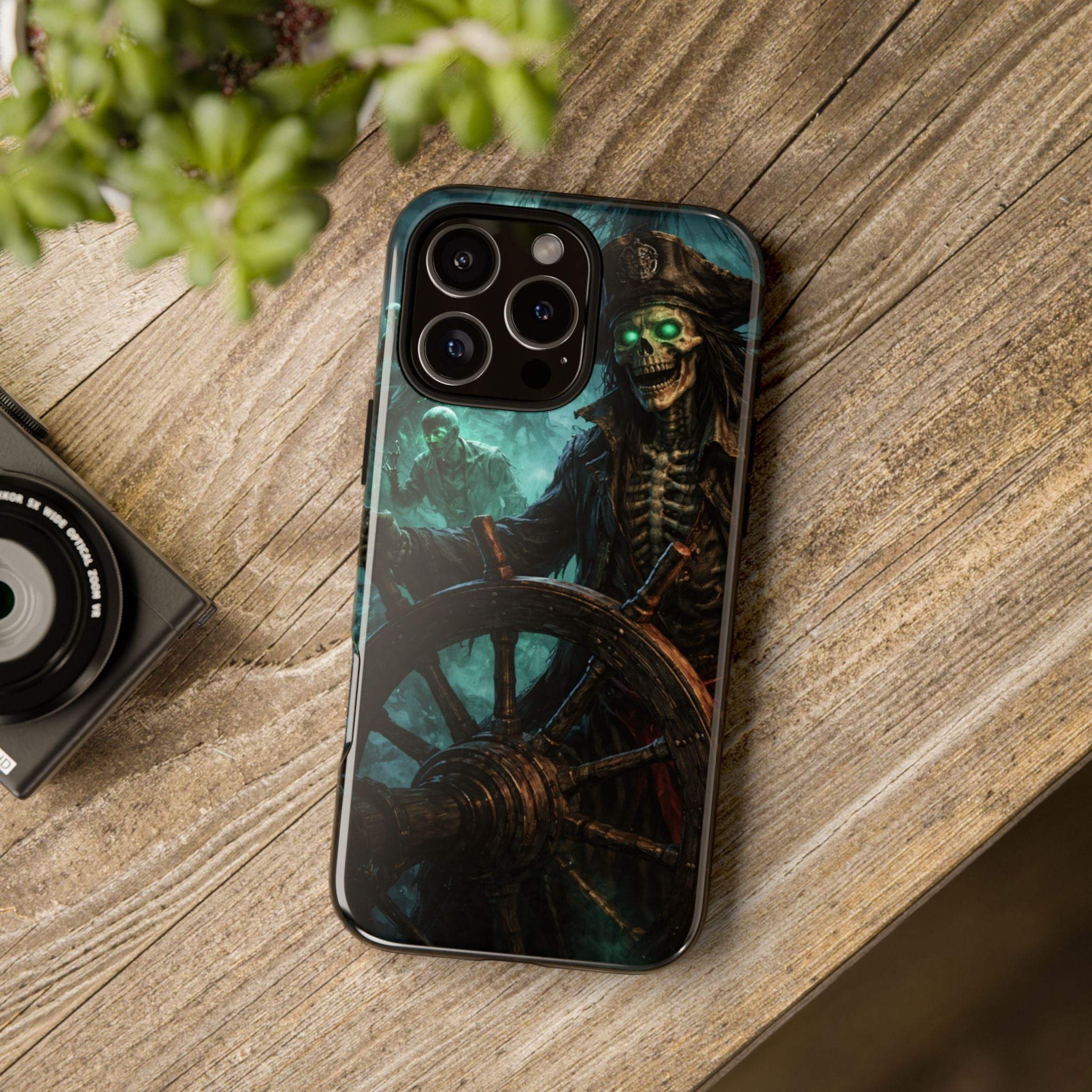 Pirate Skeleton Phone Case — Haunted Ship Captain iPhone Cover