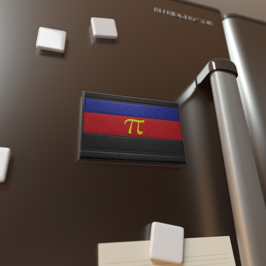 Polyamorous Symbol Rectangle Magnet — Pride-Inspired Striped Magnet