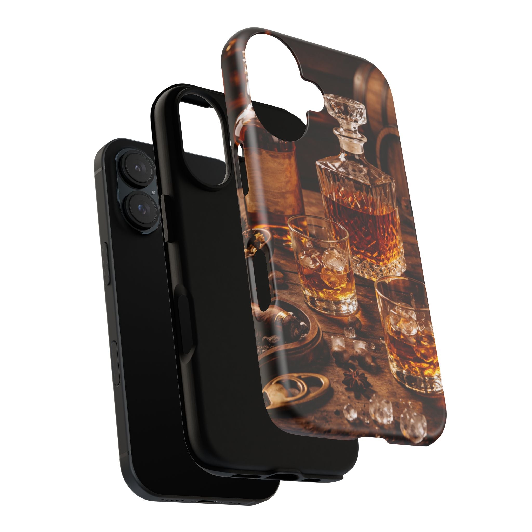 Whiskey Decanter Phone Case — Vintage Bar Spirits Protective Tough Case