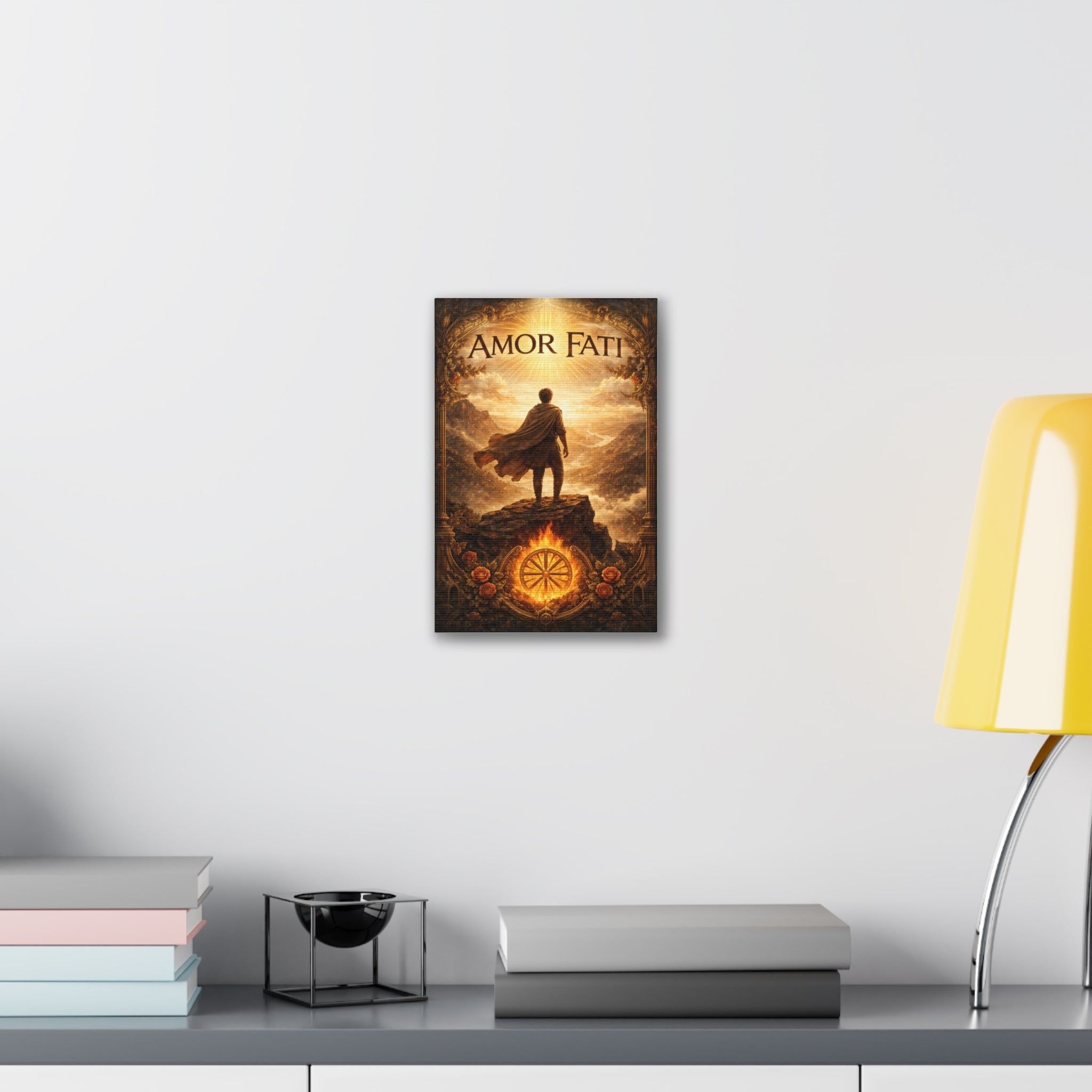 Amor Fati Canvas Wall Art — Stoic Journey Inspirational Print