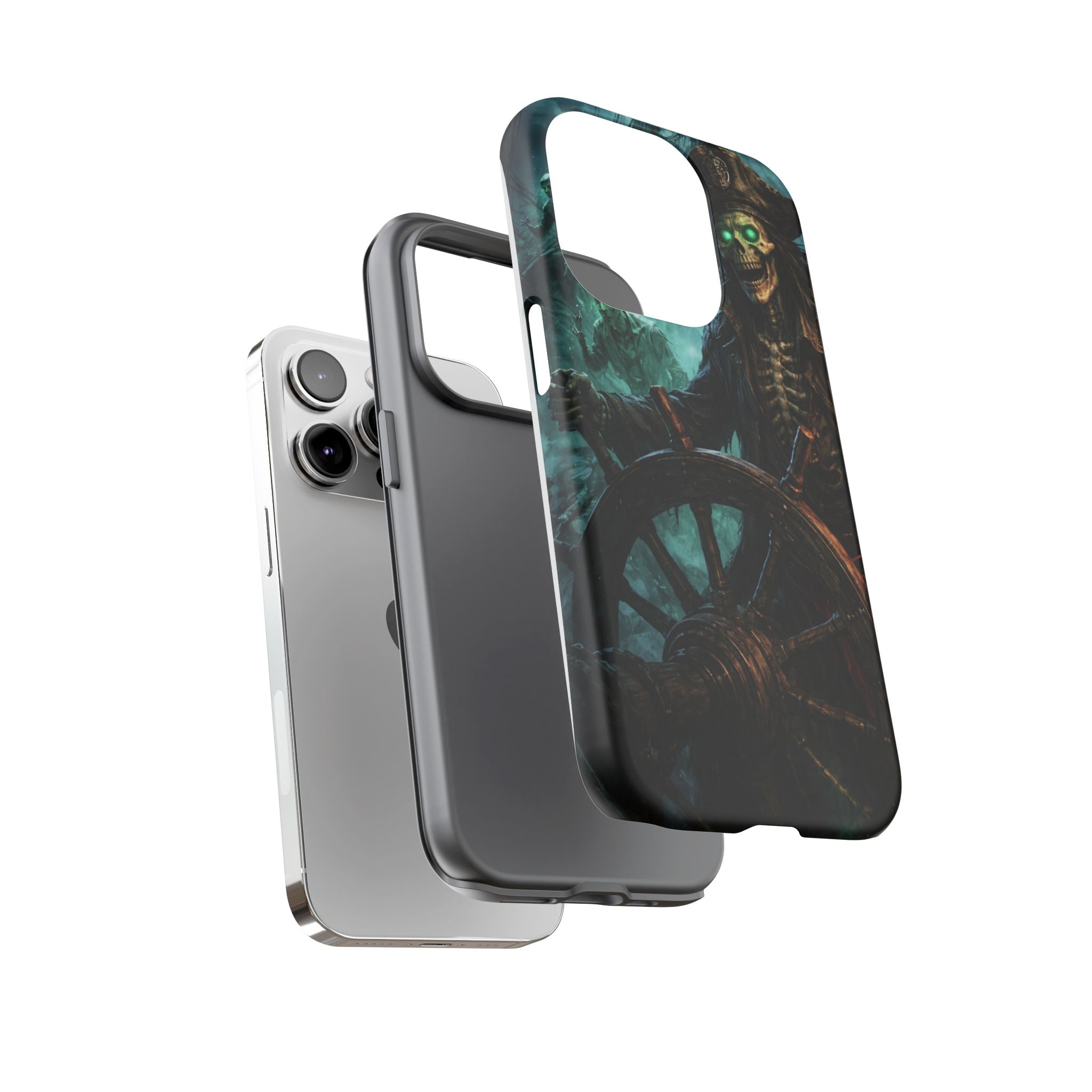 Pirate Skeleton Phone Case — Haunted Ship Captain iPhone Cover