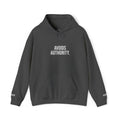 Avoids Authority Hoodie — Rebellious Embroidered Pullover