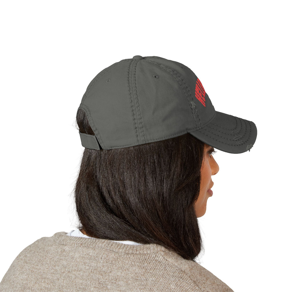 Hellbound Distressed Dad Hat — Embroidered Vintage Baseball Cap