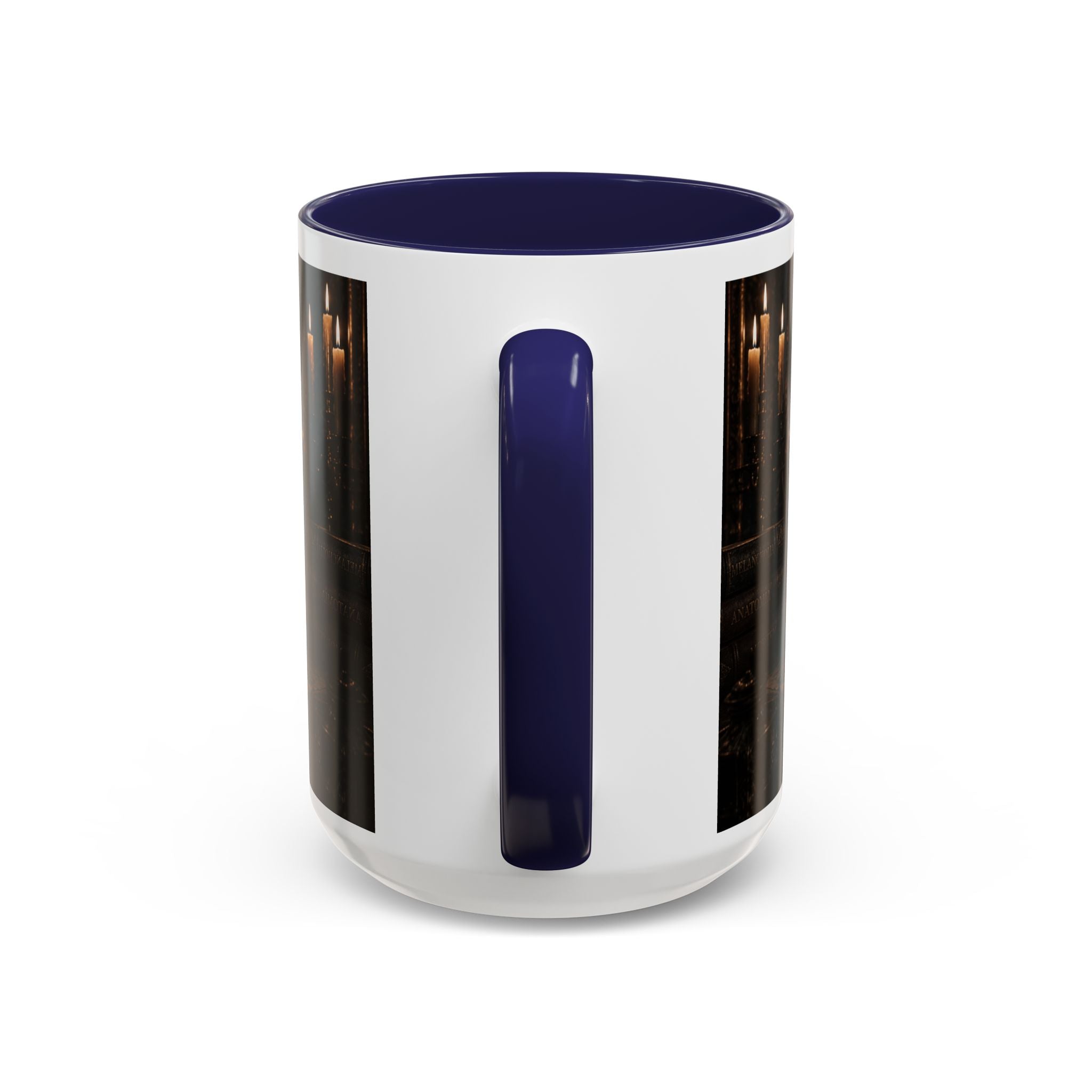 Gothic Skull Coffee Mug — Candlelit Occult Library Accent Mug (11/15oz)