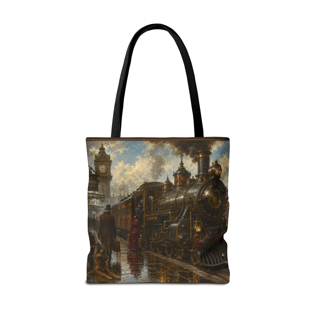 Steampunk Tote Bag — Victorian Station Art All-Over Print