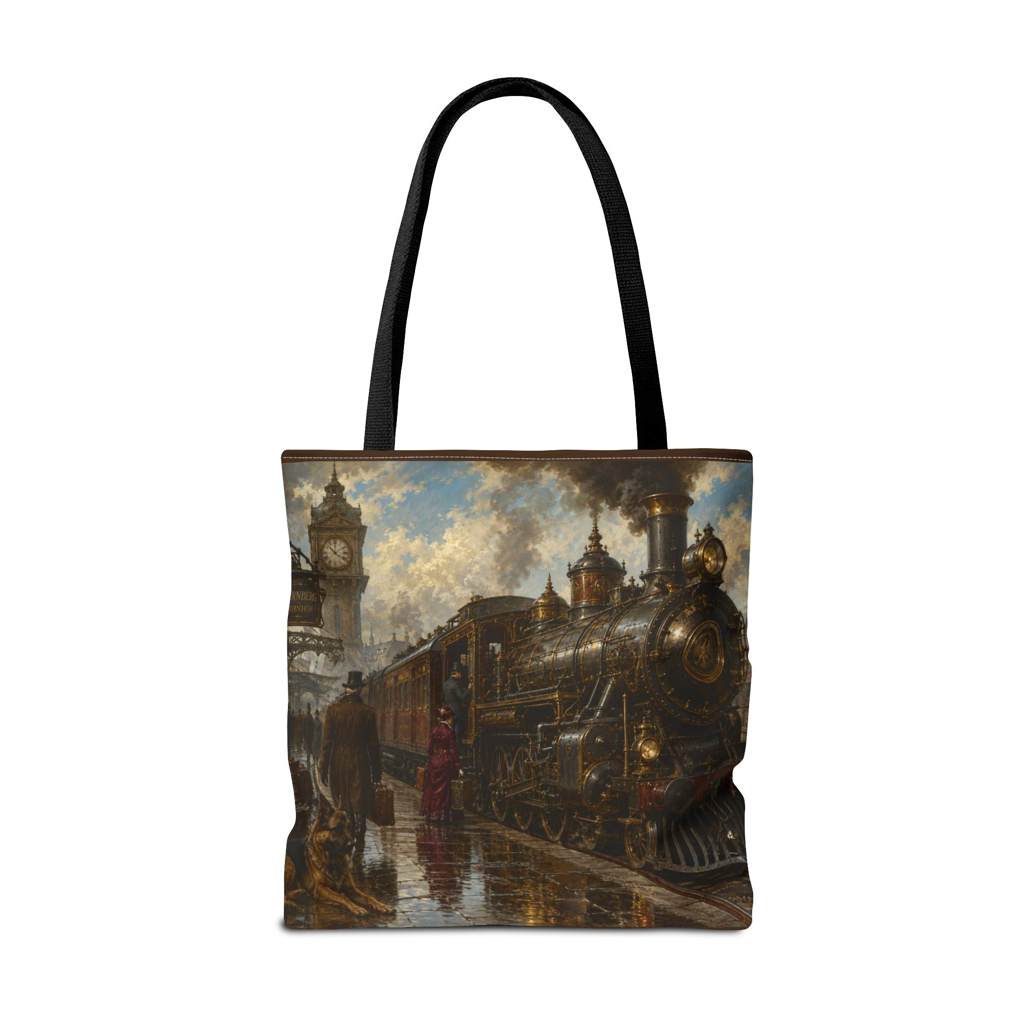 Steampunk Tote Bag — Victorian Station Art All-Over Print