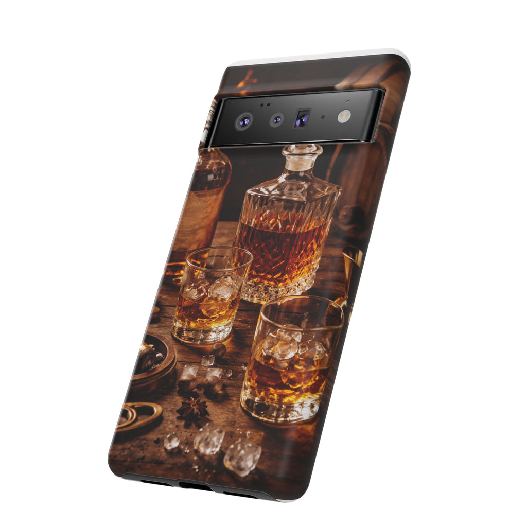 Whiskey Decanter Phone Case — Vintage Bar Spirits Protective Tough Case