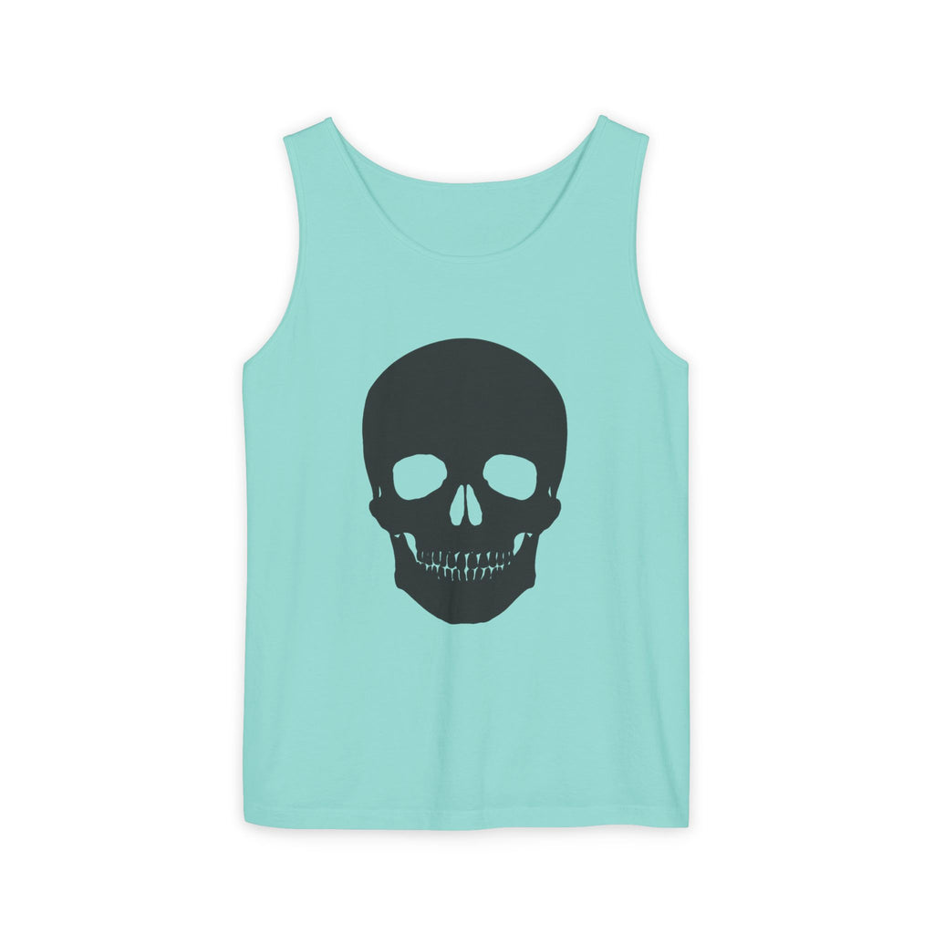 Skull Graphic Tank Top — Bold Black Skull Summer Vest