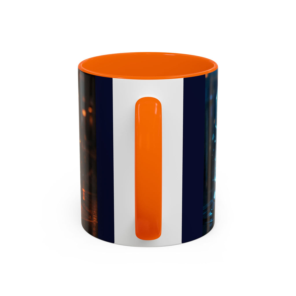 Coffee Mug — Neon Sign “May Contain Whiskey” Accent Mug (11/15 oz)