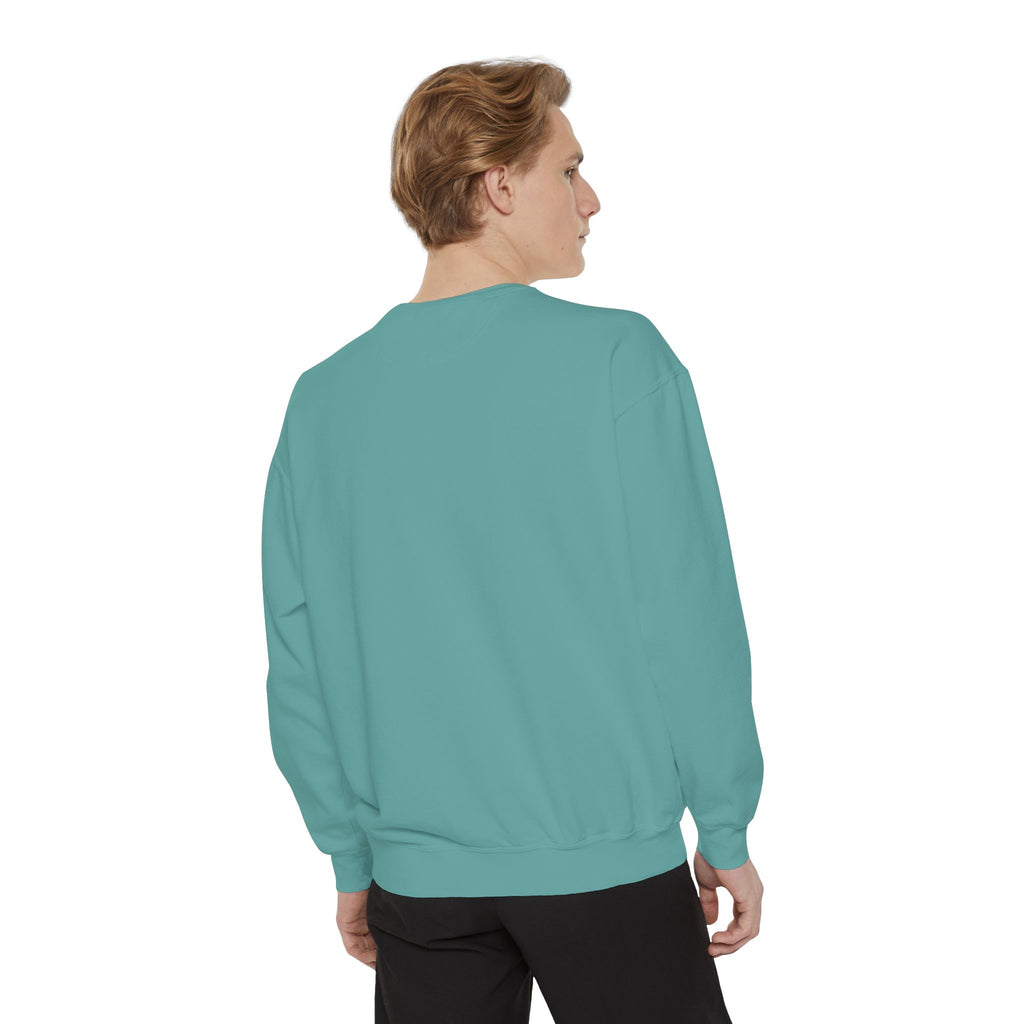 Dragon Night Sweatshirt — Mystical Purple Dragon Over Moonlit Village