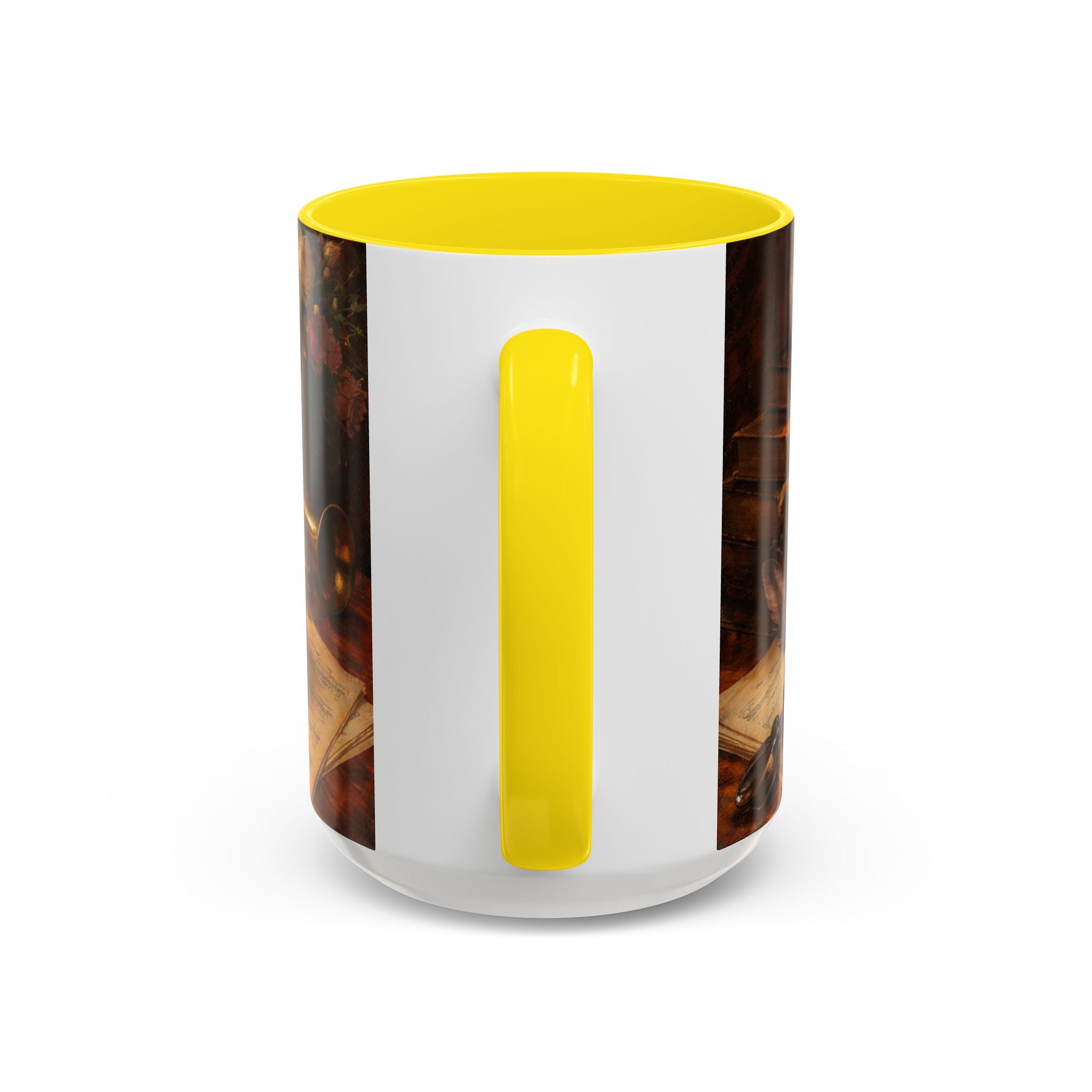 Classical Music Coffee Mug – Classical Music Floral Design (11/15 oz)