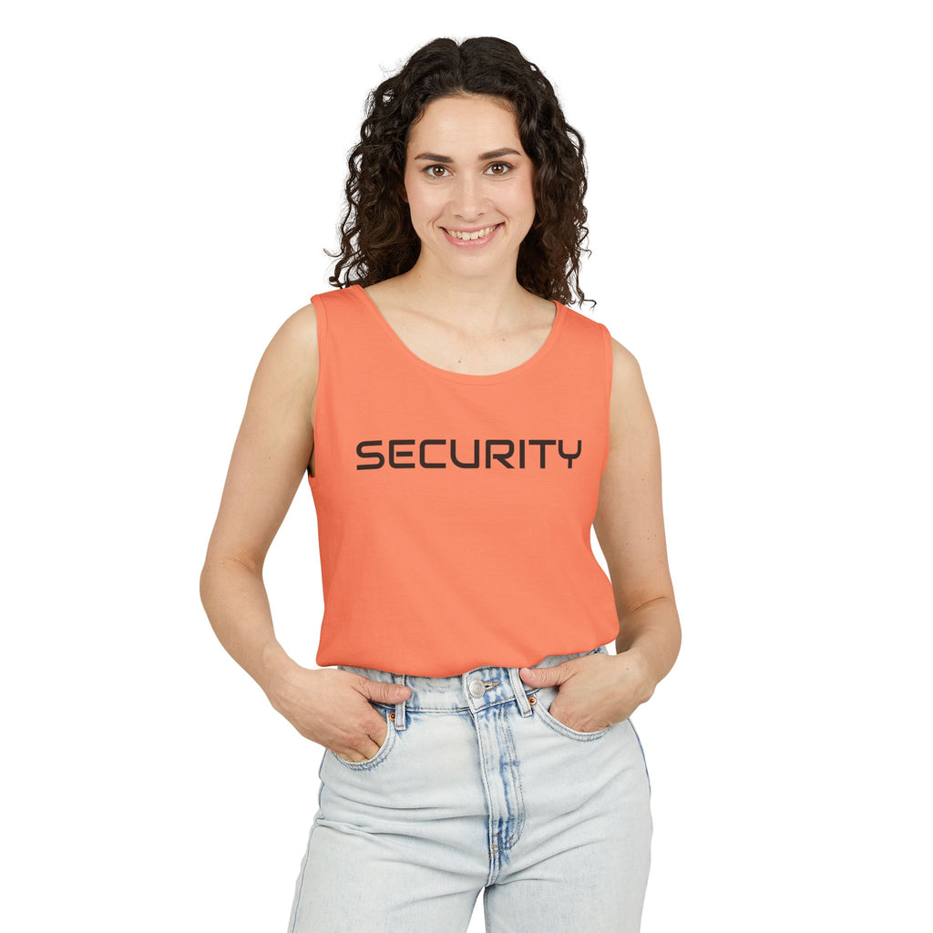 SECURITY Graphic Tank Top — Bold 'SECURITY' Streetwear Muscle Tee
