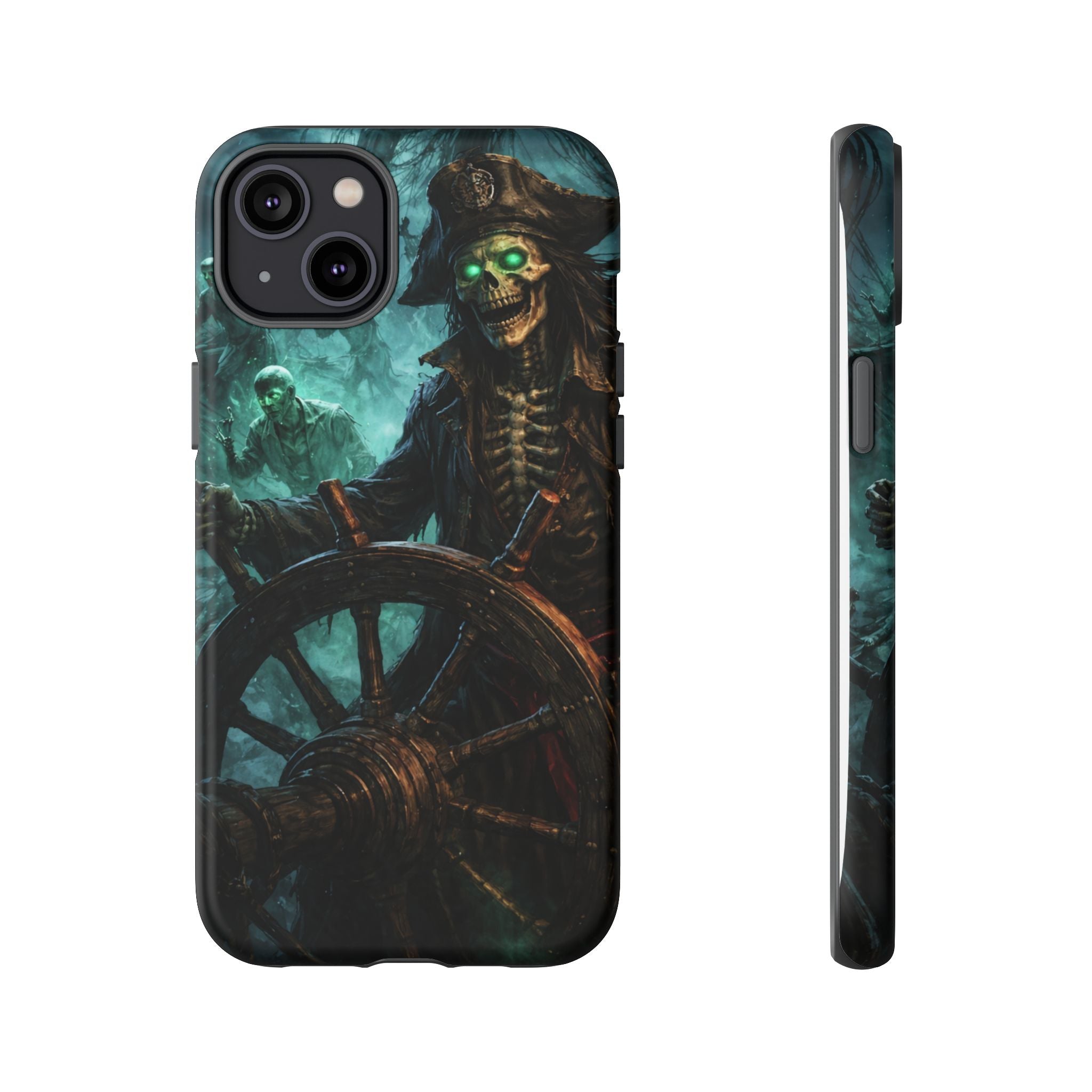 Pirate Skeleton Phone Case — Haunted Ship Captain iPhone Cover