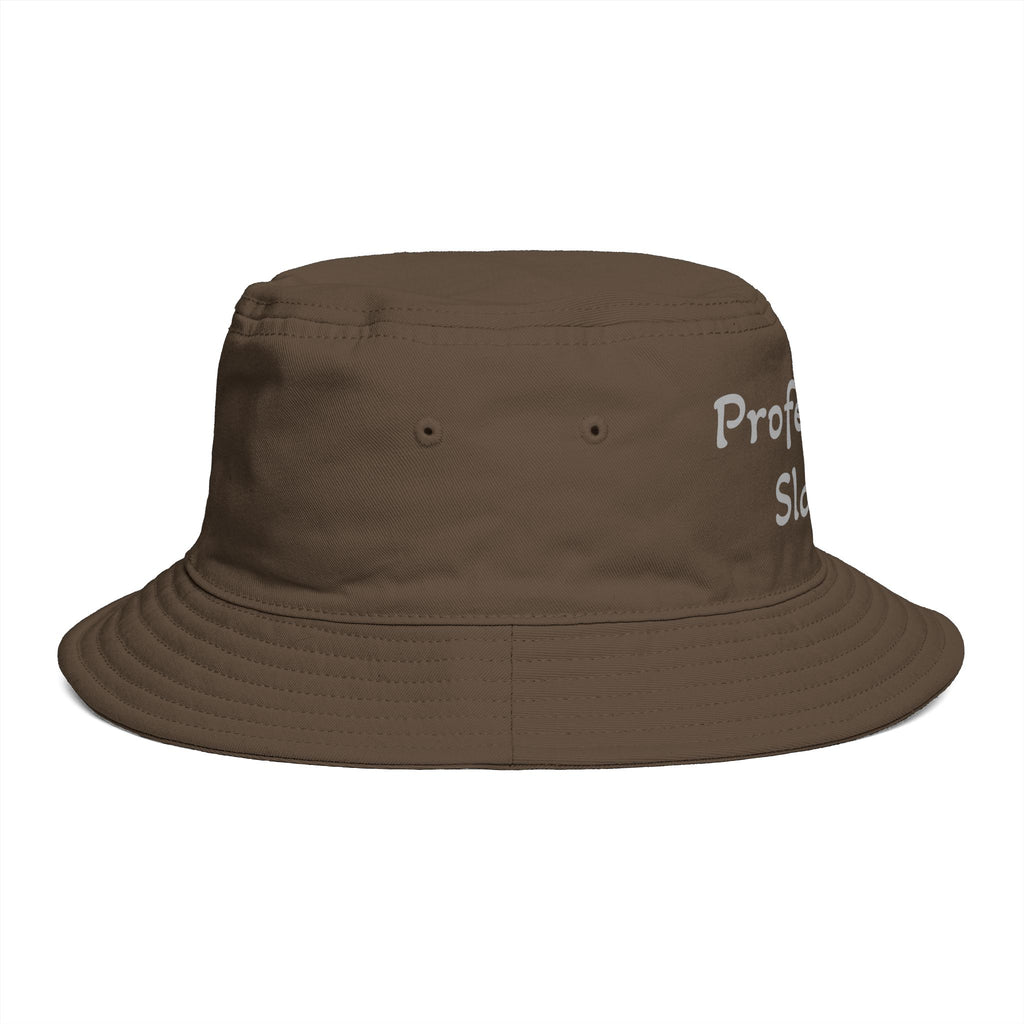 Professional Slacker Bucket Hat — Funny Casual Brim Hat for Laid-Back Style
