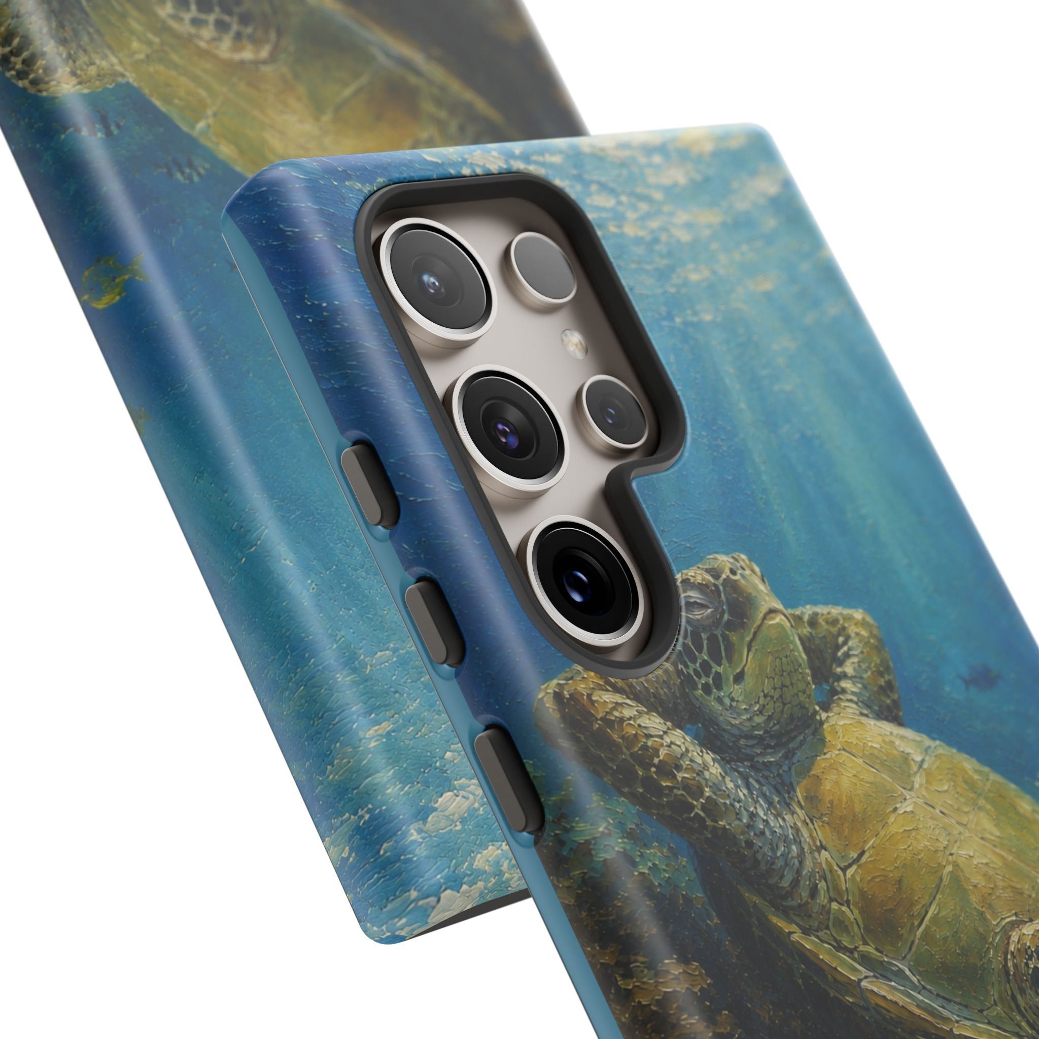 Sea Turtle Relaxation Phone Case — Ocean Underwater Art Protective Tough Case