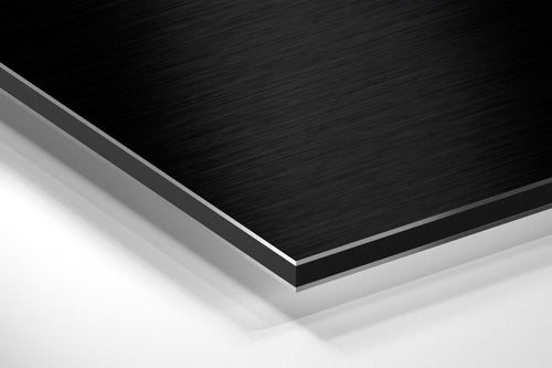 Cat in the Dark Brushed Aluminium Dibond Wall Art