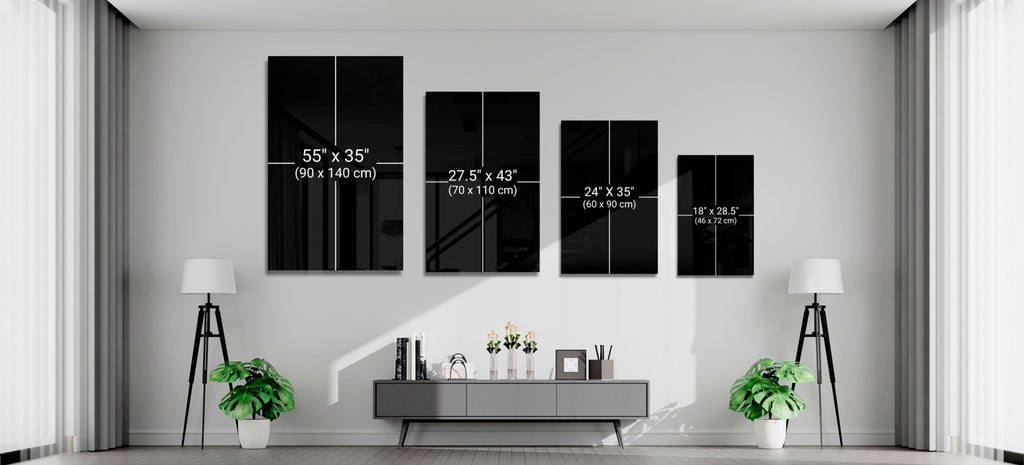 Landscape of Darkness Glass Wall Art