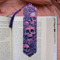 Purple Skull Folklore Bookmark 6x2 Art Reader Gift