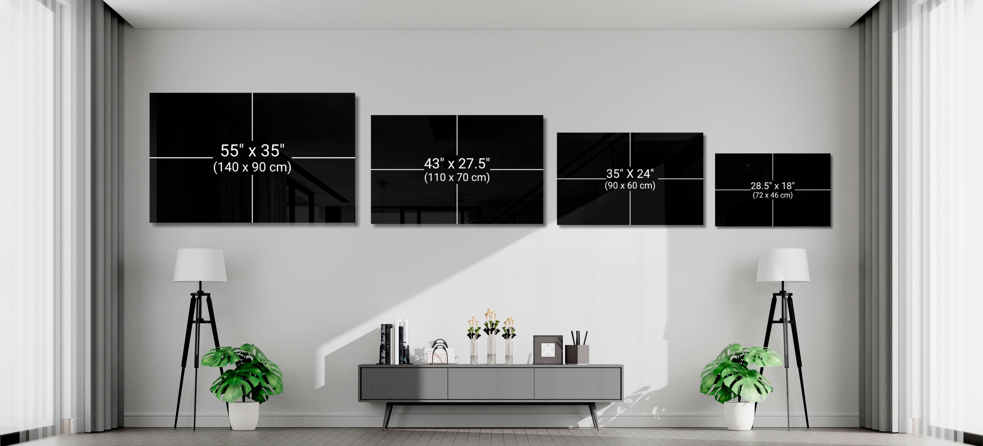 Shadow in the Dark Glass Wall Art